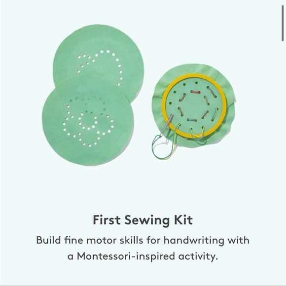 Lovevery First Sewing Kit Toy 4 Year Old Fine Motor Skills Montessori Kids - Picture 1 of 4